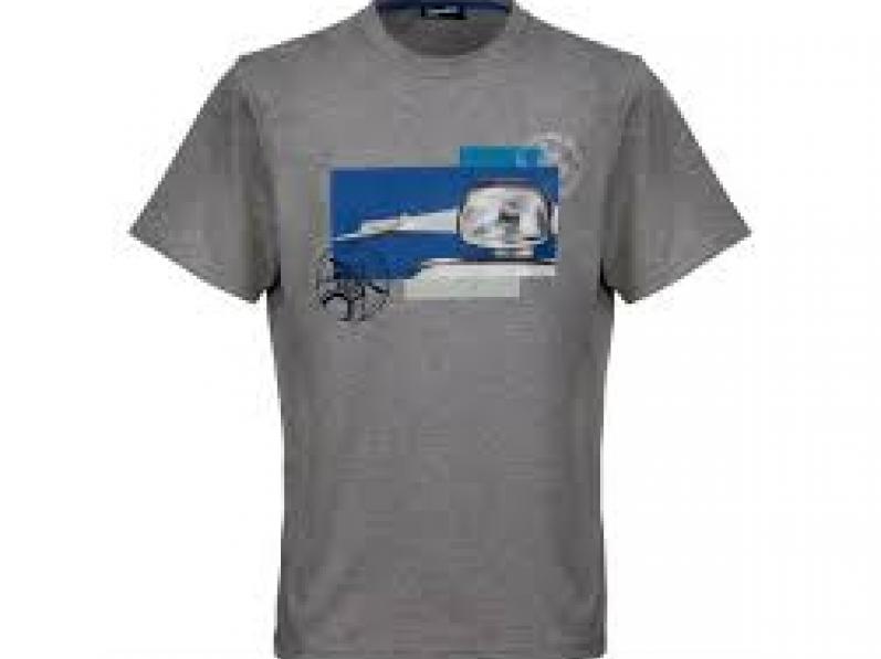 T-SHIRT VESPA HÉRITAGE - GRIS